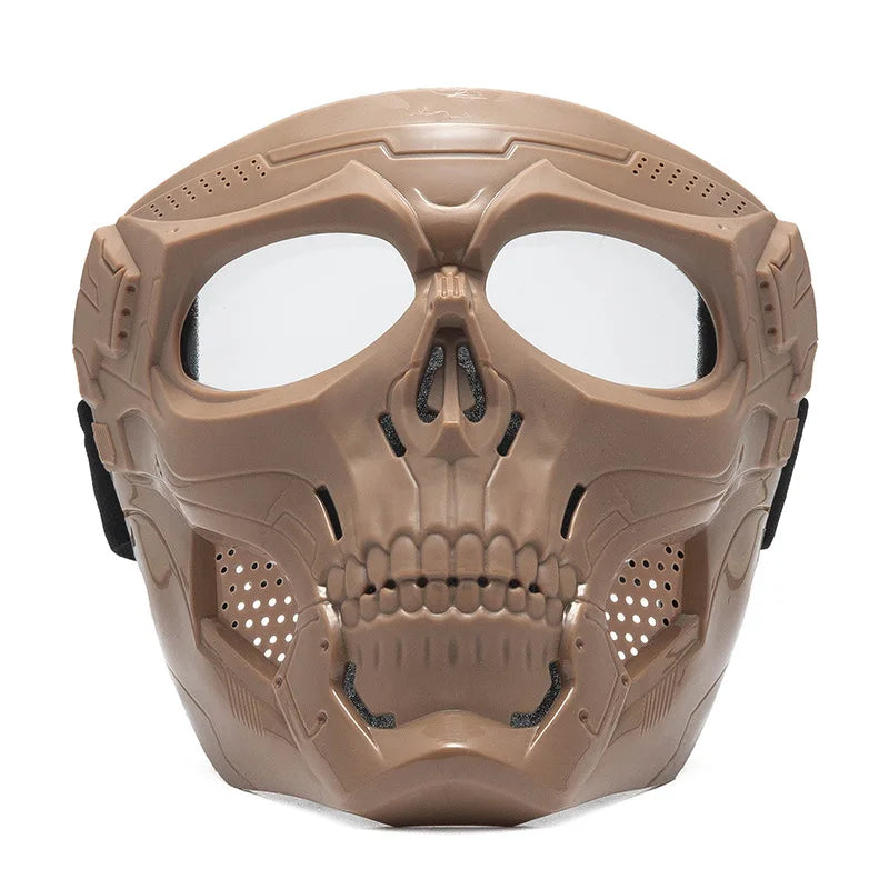 Cool Skull Horror Helmet Mask with Goggles for Off-Road Motorcycle Riding