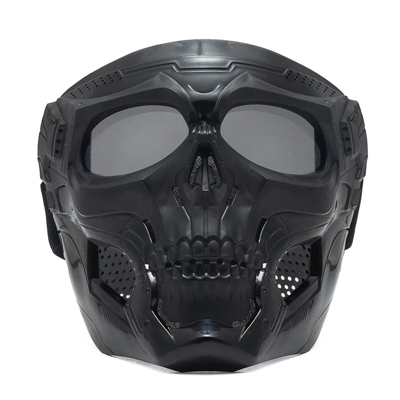 Cool Skull Horror Helmet Mask with Goggles for Off-Road Motorcycle Riding