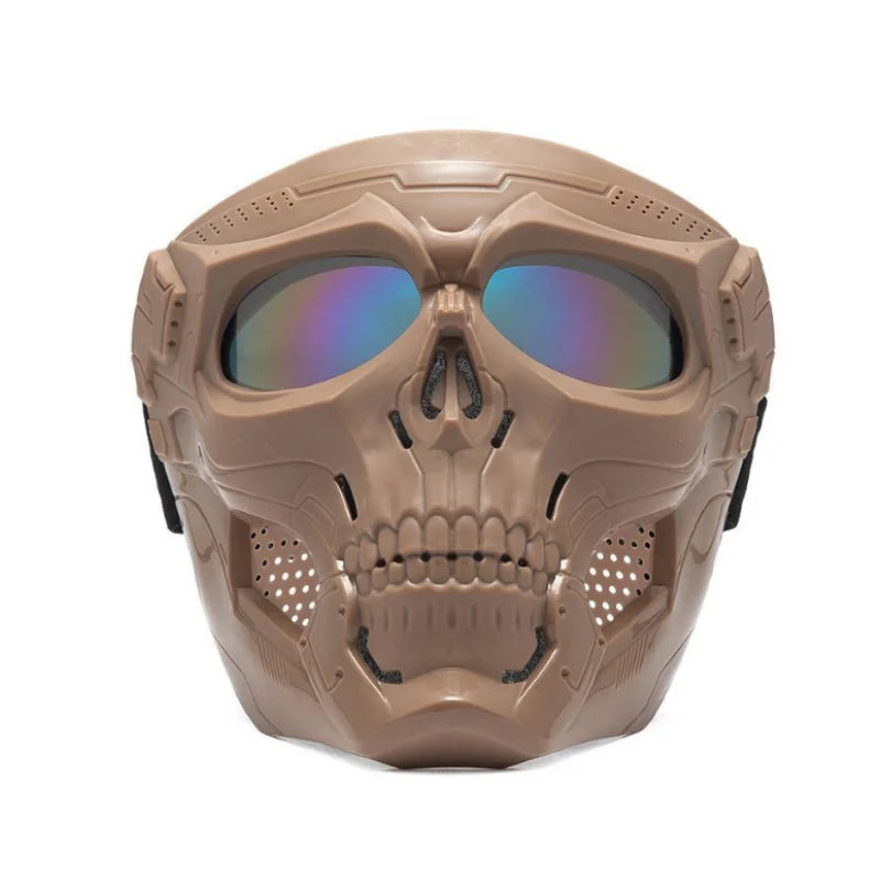 Cool Skull Horror Helmet Mask with Goggles for Off-Road Motorcycle Riding