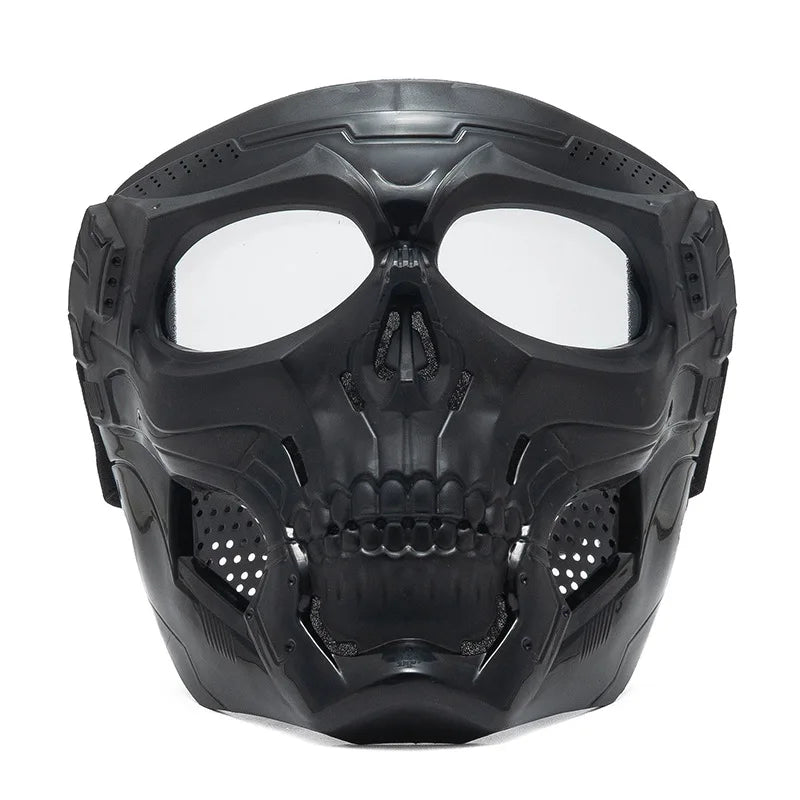 Cool Skull Horror Helmet Mask with Goggles for Off-Road Motorcycle Riding