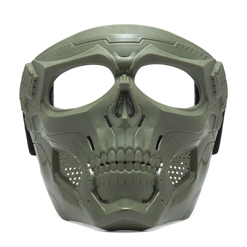 Cool Skull Horror Helmet Mask with Goggles for Off-Road Motorcycle Riding